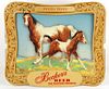 1955 Becker's Beer "Pinto Pony" 3-D Cardboard Sign Ogden, Utah