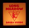1960 Long Meadow Dairy Lighted Sign Durham North Carolina , 