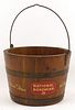 1958 National Bohemian Beer Wooden Ice Bucket Baltimore, Maryland