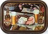 1936 Oertel's '92 Beer/Little Brown Jug Ale 12¼ x17¼ inch rectangular Louisville, Kentucky