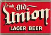 1937 Old Union Beer Tin Sign New Orleans, Louisiana