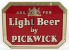 1936 Pickwick Light Beer ROG Boston, Massachusetts