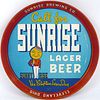 1937 Sunrise Lager Beer 12 inch tray Cleveland, Ohio