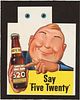 1945 Ziegler 520 Beer Artist Mockup? Paper Sign Beaver Dam, Wisconsin