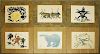 set of 6 Cape Dorset Inuit Mid-Century framed prints incl Pitseolak Ashoona (1904-1983) “Joys of Sum