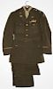 US WWII Col Lincoln F Daniels 305th Regt 77th Inf Div officer's uniform incl hat, jacket, pants, cap