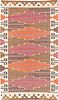 Vintage Swedish Flat Weave Carpet by Marta Maas-Fjetterstrom, Sweden,1873-1941, titled Bruna Heden, signed AB MMF  7 ft 4 in x 4 ft 3 in (2.23m x 1.29