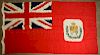 Victorian 1873-1892 pattern Canadian flag, probably a merchant ensign, 42.5” x 88”