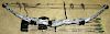 Two compound bows McPhearson GC-2000 and Hoyt Raider with approx 50 unfinished arrows and other acce