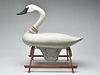 Early swan decoy, Madison Mitchell, Havre de Grace, Maryland.