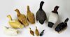 decorative wooden duck decoys, including unfinished examples