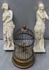 Antique Carved Marble Figures of Classical Ladies