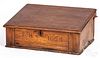 New England oak and pine fall front Bible box