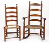 Delaware Valley rocking chair and side chair