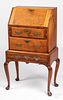 New England Queen Anne maple child's desk on frame