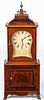 Federal style inlaid mahogany mantel clock