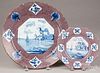Delft manganese powder ground charger and plate