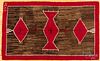 Navajo Indian style hooked rug