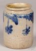 Small Pennsylvania stoneware jar, 19th c.