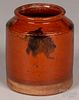 Pennsylvania redware jar, 19th c.