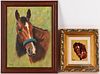 Elizabeth Bell oil on artist board horse portrait