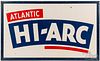Atlantic Hi-Arc tin lithograph advertising sign
