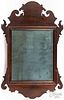 Chippendale walnut looking glass, 19th c.