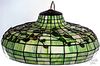 Contemporary leaded glass hanging lamp shade
