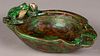 Weller art pottery coppertone frog bowl