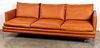 Zonotta Mid-Century modern style leather sofa