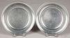 Two pewter plates, early 19th c.