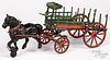 Pratt & Letchworth cast horse drawn dray wagon
