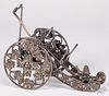 Silver plated wine chariot