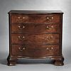 Chippendale Carved Mahogany Serpentine Chest of Drawers
