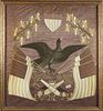 Patriotic "Washington E Pluribus Unum" Souvenir Embroidery, circa 1905-1910