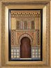 Rafael Contreras Framed Architectural Model Based on the Alhambra, late 19th Century