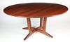 Stephen Swift Cherry Crossed Base Round Dining Table, 20th Century