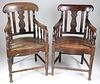 Near Pair of Chinese Export Ironwood Armchairs, mid 19th Century