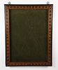 Antique Continental Ebonized, Carved and Inlaid Shadowbox Frame