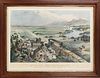 1868 Currier & Ives 'Across the Continent' Litho