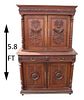 Renaissance Revival 19th C European Carved Cabinet