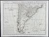 Chatelain - Map of Southern South America with Paraguay, Chili, the Magellan Strait