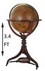19th C London Made Globe w Original Compass