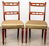 Pair of Pennsylvania Sheraton dining chairs