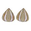 Ferran Garreta 18k Gold Diamond Pearl Earrings