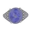 Cartier 11.54ct Star Sapphire Cabochon Diamond Ring