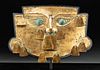 Spectacular Sican Lambayeque Gilt Copper Mask