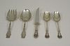 (5) Sterling Silver Serving Flatware, Alvin & Whiting.