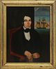 Oil on Canvas "Portrait of Captain Richard Gibbs of the Ship Nantucket"