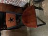 11 CAFE CHAIRS WITHH STAR CUTOUT ON BACK